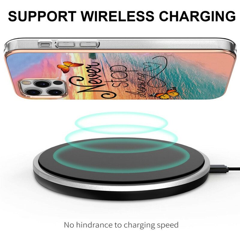 Hülle Für iPhone 12 / 12 Pro Träume Niemals Von Schmetterlingen