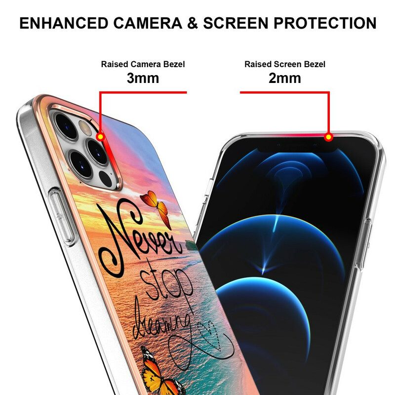 Hülle Für iPhone 12 / 12 Pro Träume Niemals Von Schmetterlingen