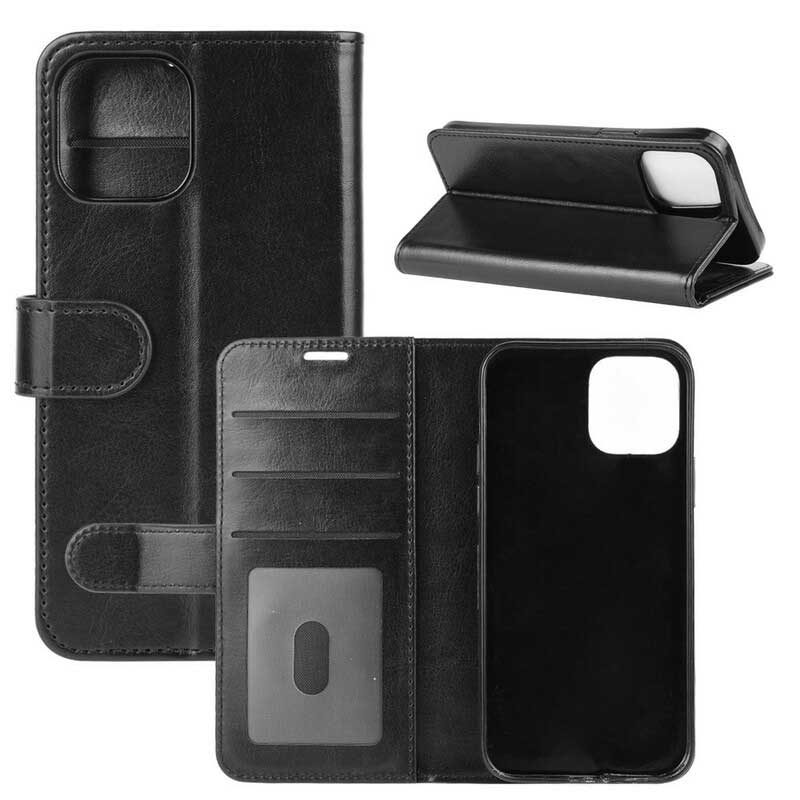 Lederhüllen Für iPhone 12 / 12 Pro Klassisches Design