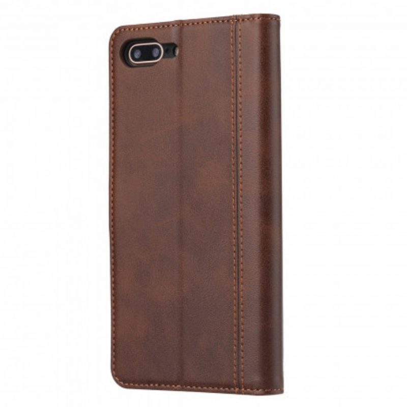 Lederhüllen Für iPhone SE 3 / SE 2 / 8 / 7 Kartenhalter Vorne Mit Riemen