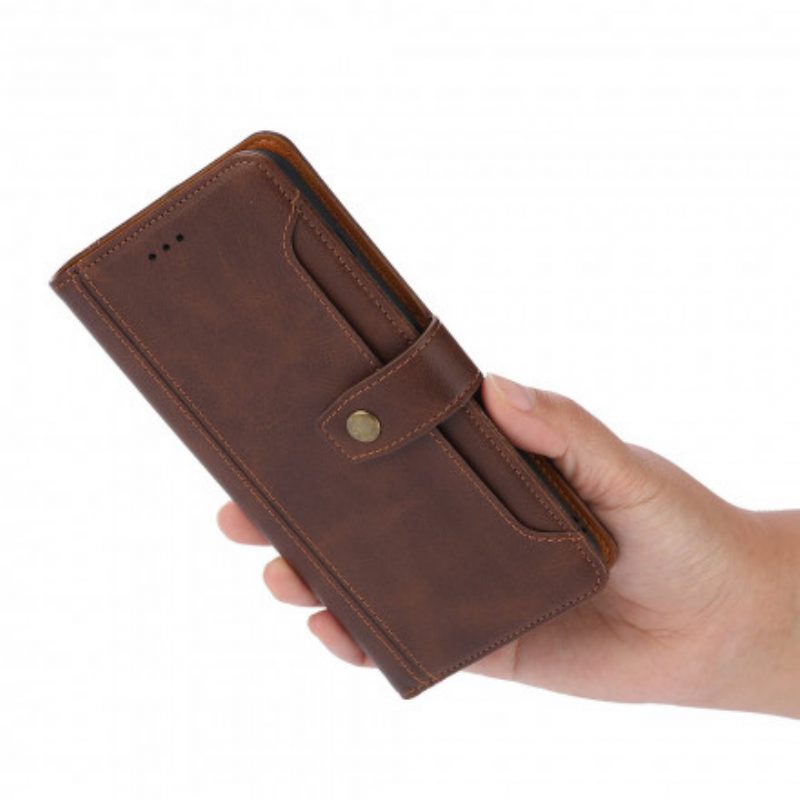 Lederhüllen Für iPhone SE 3 / SE 2 / 8 / 7 Kartenhalter Vorne Mit Riemen