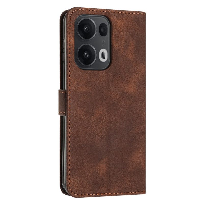 Lederhüllen Oppo Reno 13 Pro 5g Handyhülle Linien