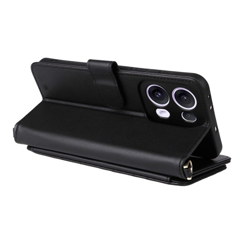 Lederhüllen Oppo Reno 13 Pro 5g Handyhülle Schultergurt Im Retro-design