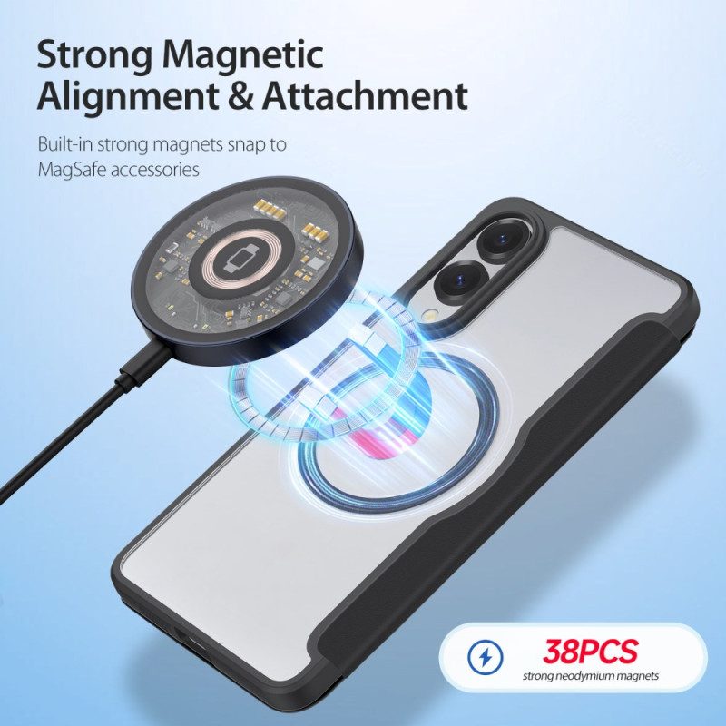 Flip Case Für Samsung Galaxy S25 5g Edge Dux Ducis Pro Series Skin X