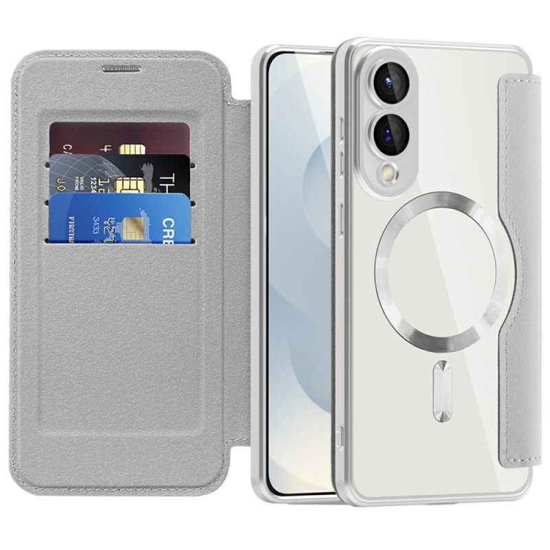 Flip Case Für Samsung Galaxy S25 5g Edge Gesteppt Magsafe-kompatibel