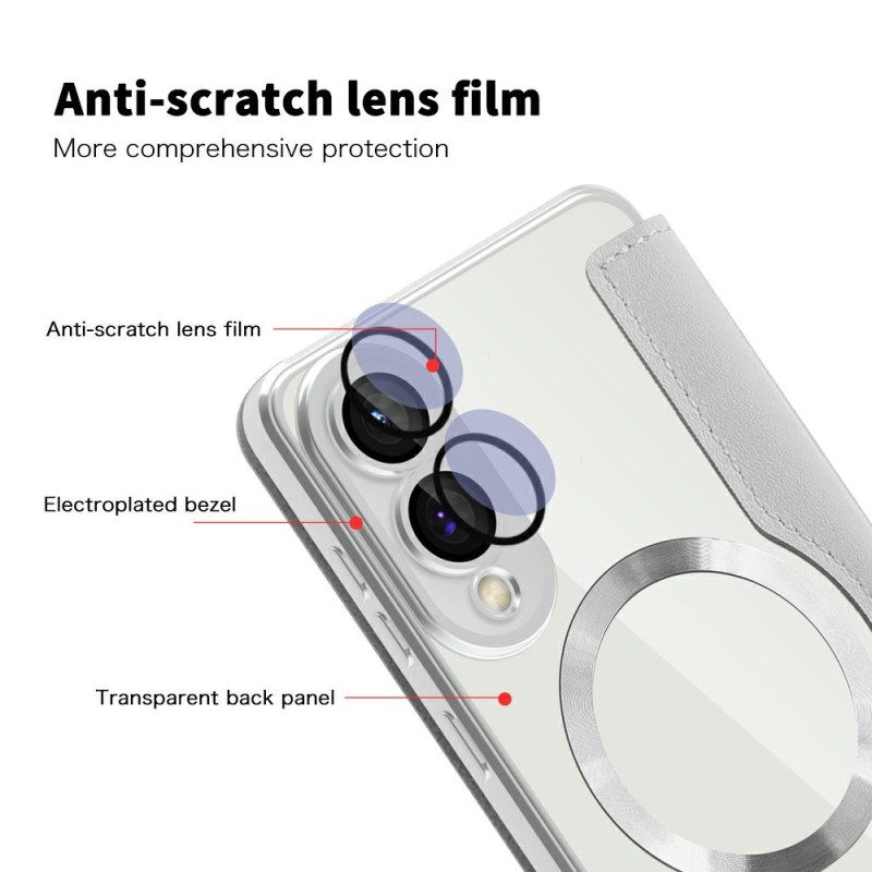 Flip Case Für Samsung Galaxy S25 5g Edge Gesteppt Magsafe-kompatibel