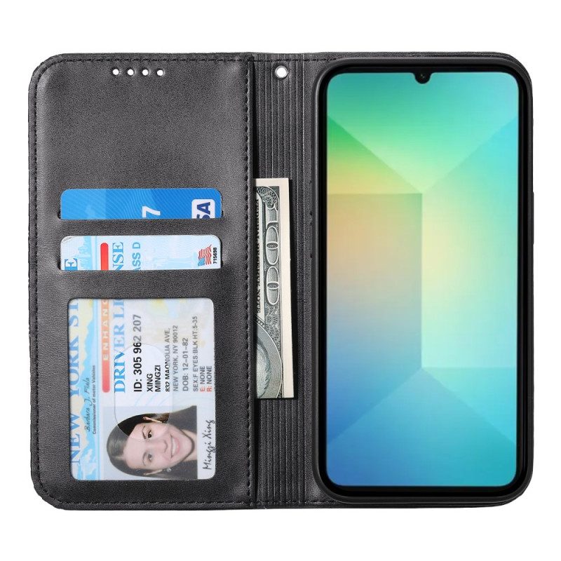 Flip Case Für Samsung Galaxy S25 5g Edge Riemen Mit Rautenmuster