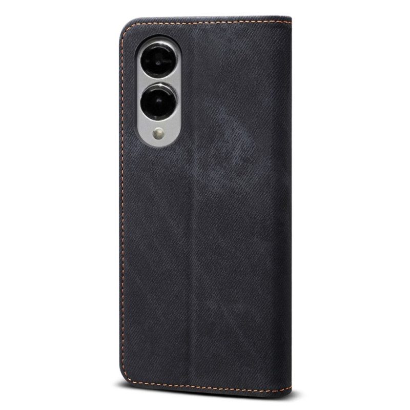 Flip Case Samsung Galaxy S25 5g Edge Denim-stoff