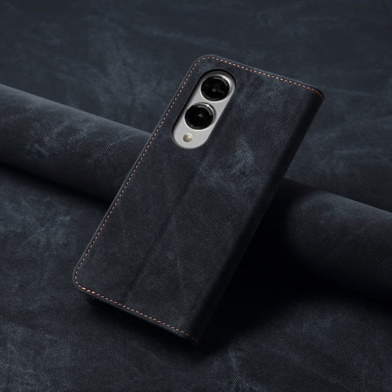 Flip Case Samsung Galaxy S25 5g Edge Denim-stoff