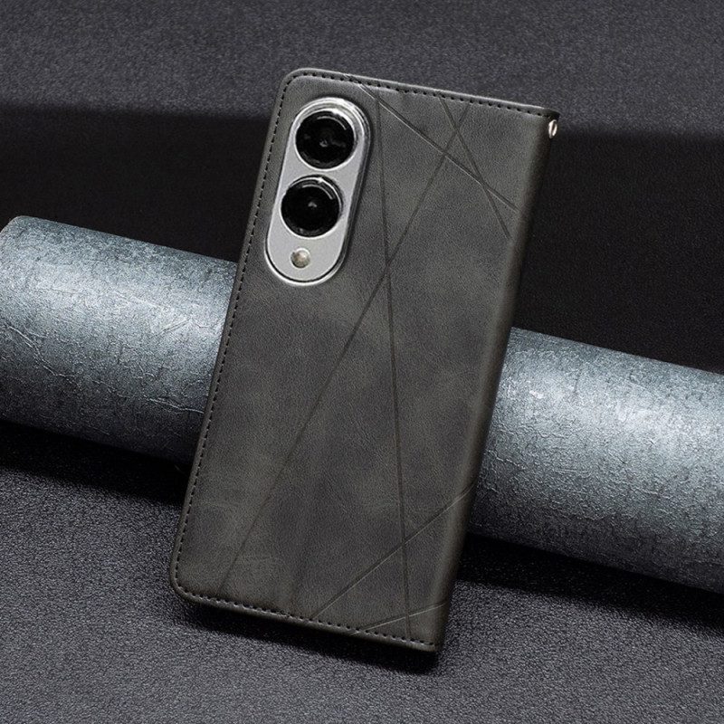 Flip Case Samsung Galaxy S25 5g Edge Geometrisches Muster