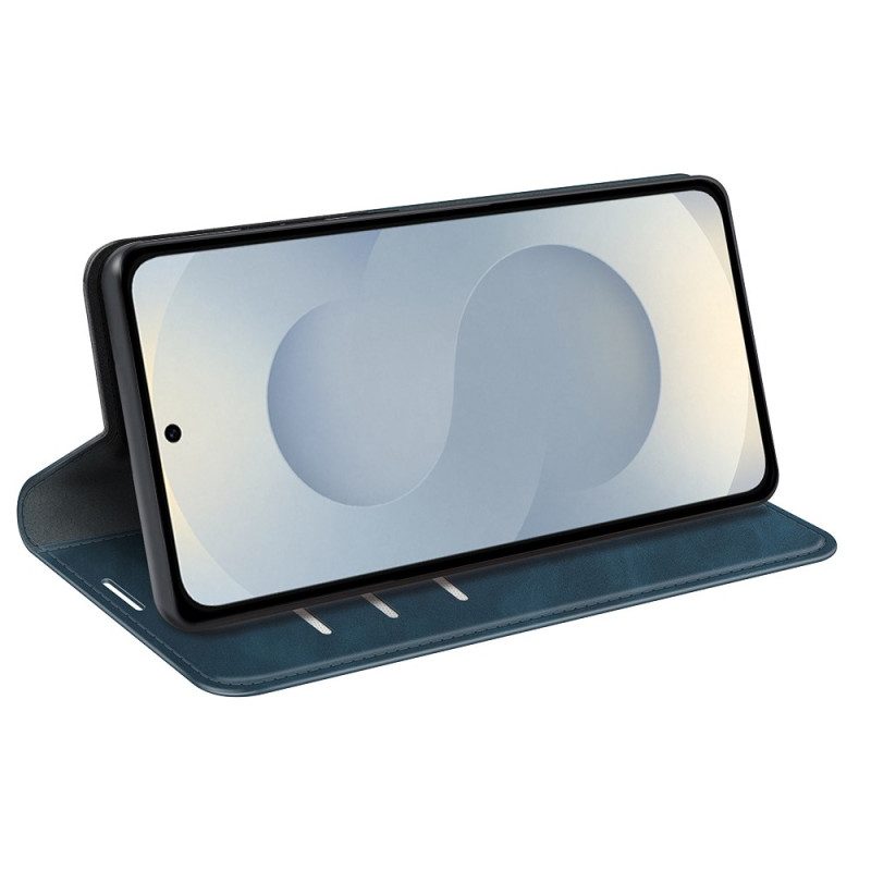 Flip Case Samsung Galaxy S25 5g Edge Handyhülle Lederoptik