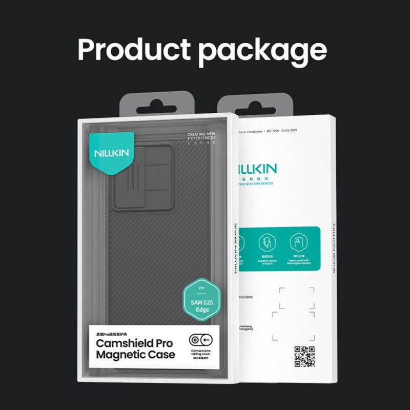 Hülle Für Samsung Galaxy S25 5g Edge Camshield Pro Mit Verschiebbarer Kameraabdeckung Von Nillkin