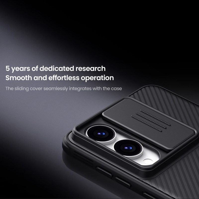 Hülle Für Samsung Galaxy S25 5g Edge Camshield Pro Mit Verschiebbarer Kameraabdeckung Von Nillkin