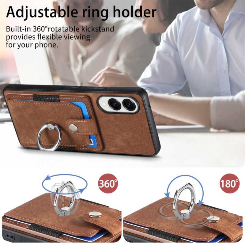 Hülle Für Samsung Galaxy S25 5g Edge Kartenhalter Und Ringhalter
