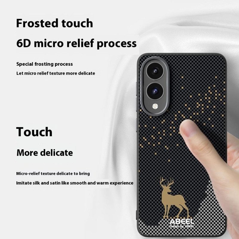 Hülle Für Samsung Galaxy S25 5g Edge Ultradünnes Hirsch-motiv Von Magsafe