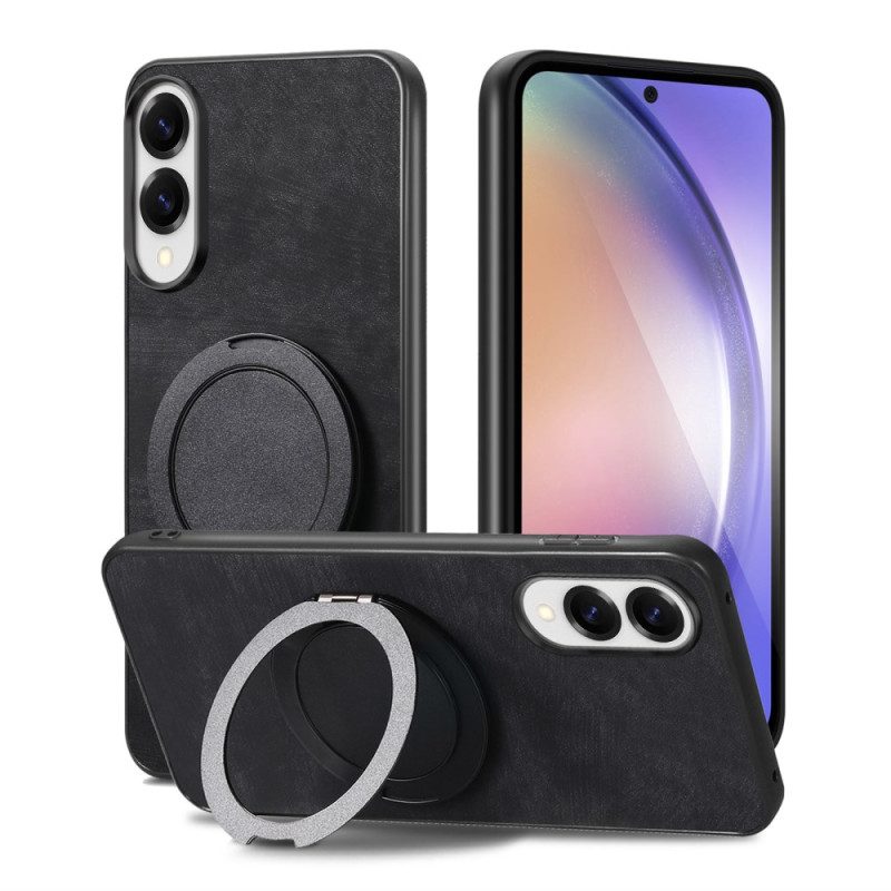 Hülle Für Samsung Galaxy S25 5g Edge Wildlederoptik Mit Drehbarem Ständer
