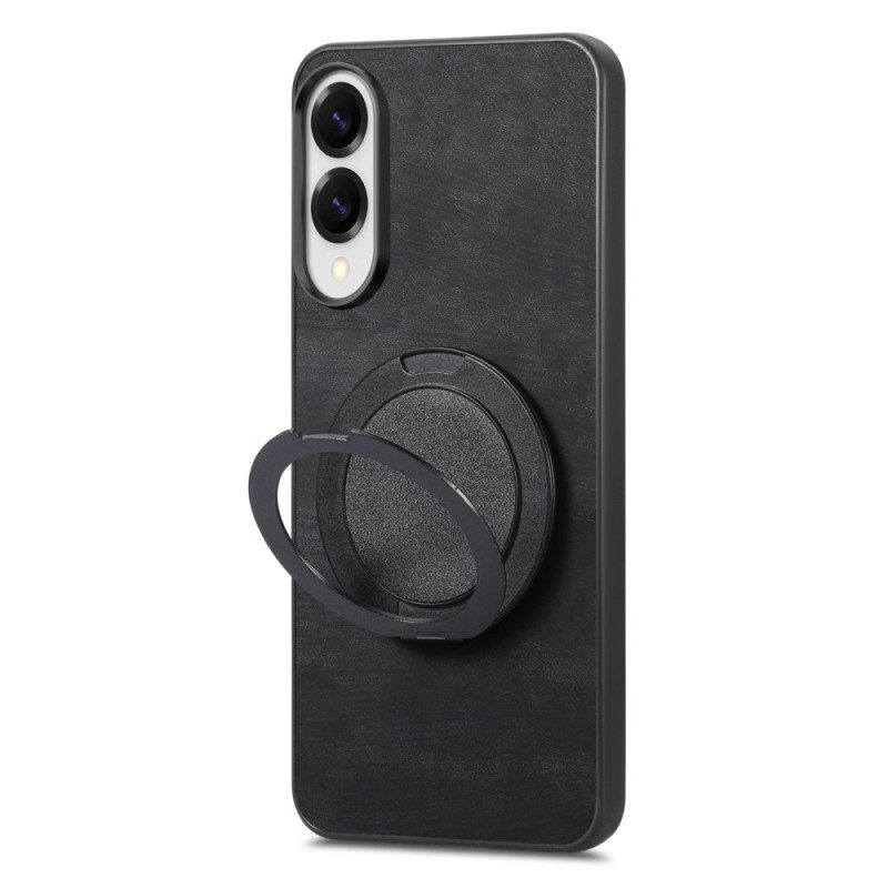 Hülle Für Samsung Galaxy S25 5g Edge Wildlederoptik Mit Drehbarem Ständer