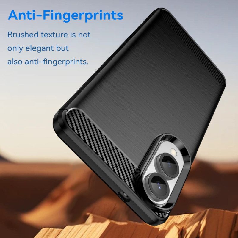 Hülle Samsung Galaxy S25 5g Edge Gebürstete Kohlefaser