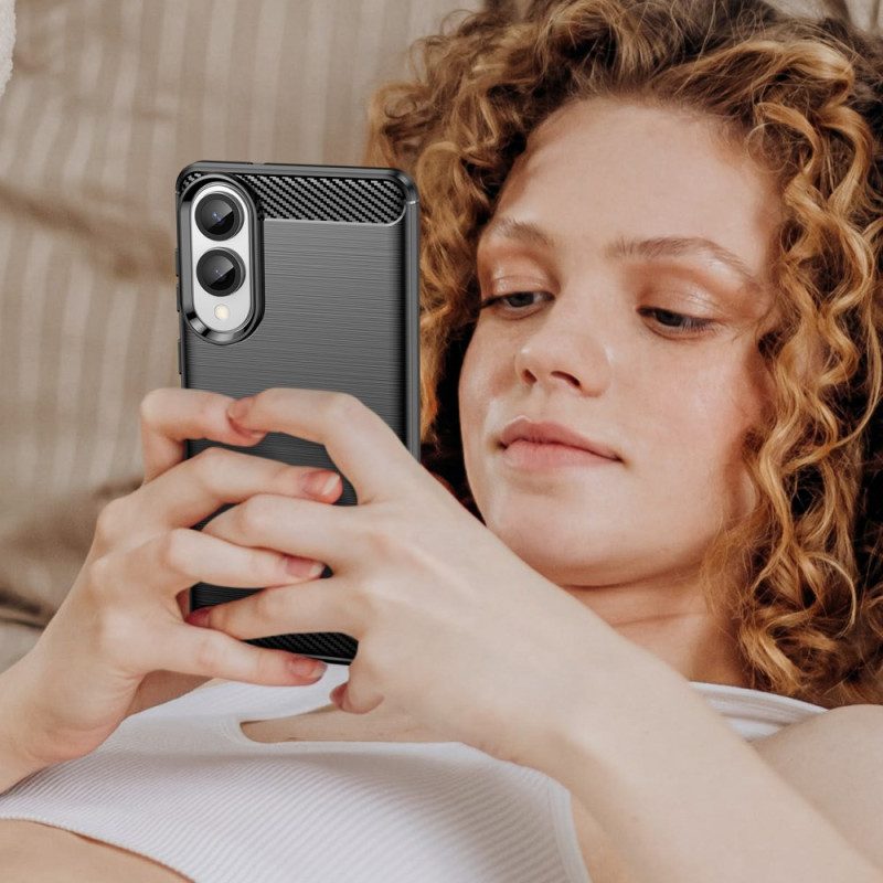 Hülle Samsung Galaxy S25 5g Edge Gebürstete Kohlefaser