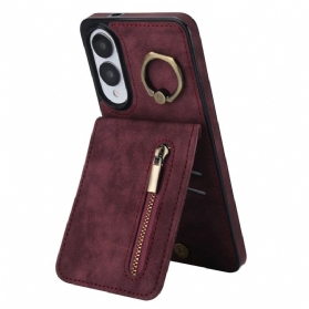 Hülle Samsung Galaxy S25 5g Edge Geldbörse Mit Reißverschluss Und Rfid-technologie