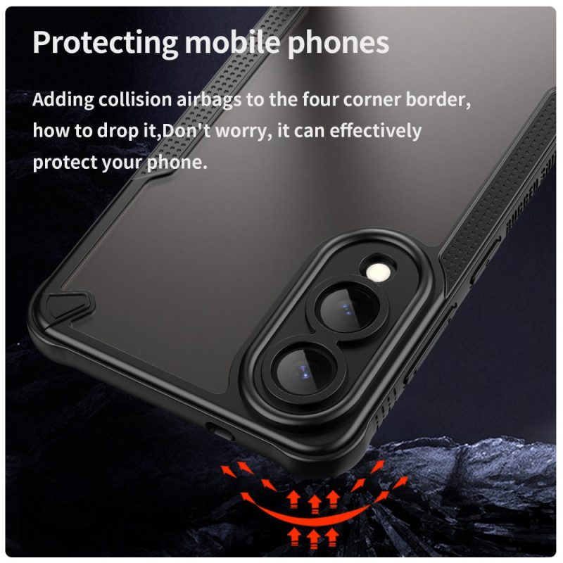 Hülle Samsung Galaxy S25 5g Edge Handyhülle Gebürstetes Durchscheinendes Finish