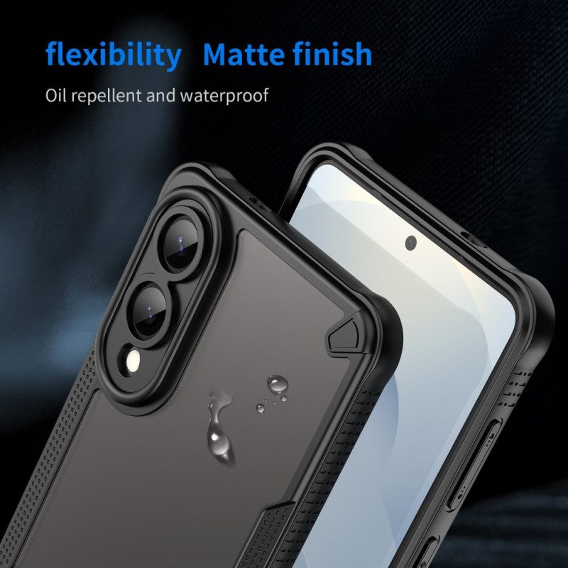 Hülle Samsung Galaxy S25 5g Edge Handyhülle Gebürstetes Durchscheinendes Finish