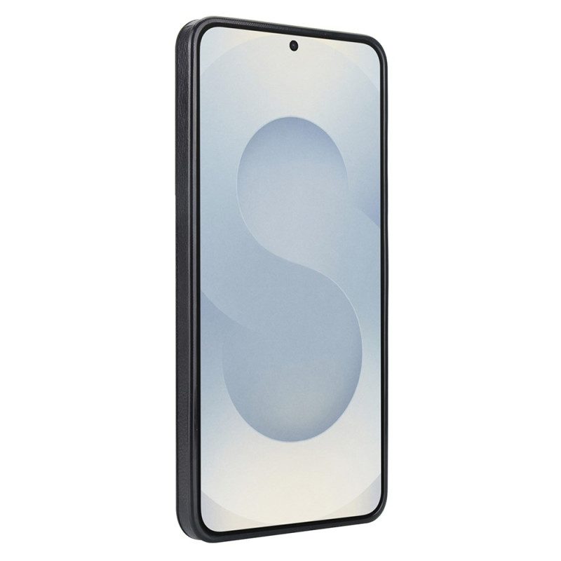 Hülle Samsung Galaxy S25 5g Edge Handyhülle Lederoptik Mit Kartenhalter Halter