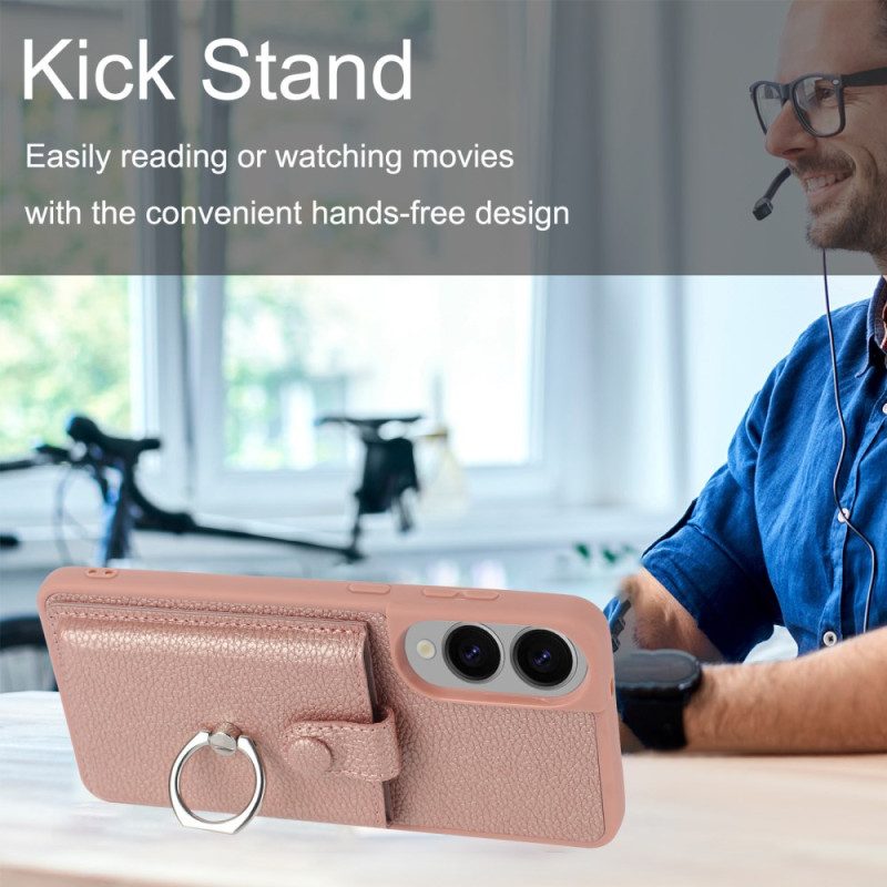 Hülle Samsung Galaxy S25 5g Edge Handyhülle Ring- Und Kartenhalter