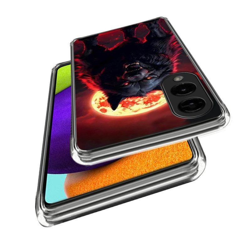 Hülle Samsung Galaxy S25 5g Edge Handyhülle Schwarzer Wolf