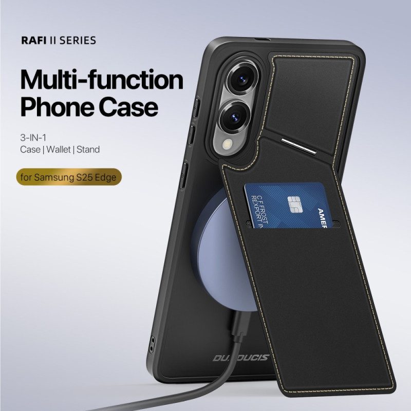 Hülle Samsung Galaxy S25 5g Edge Magnetisch Mit Kartenhalter