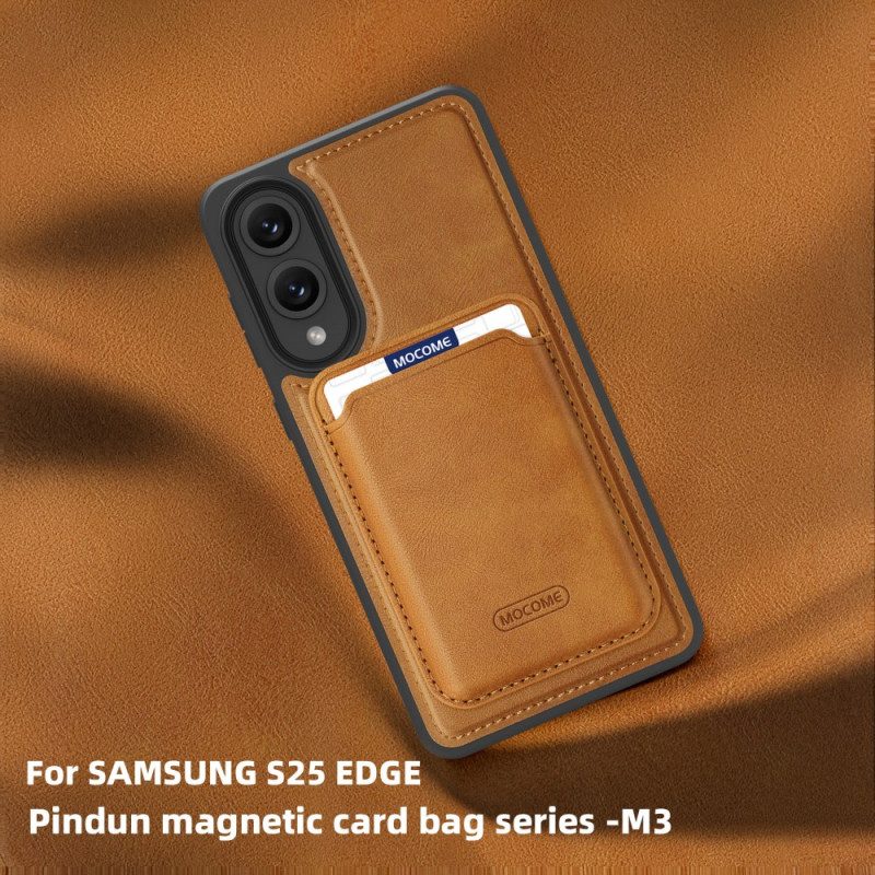 Hülle Samsung Galaxy S25 5g Edge Magnetisches Design Mit Abnehmbarem Kartenhalter