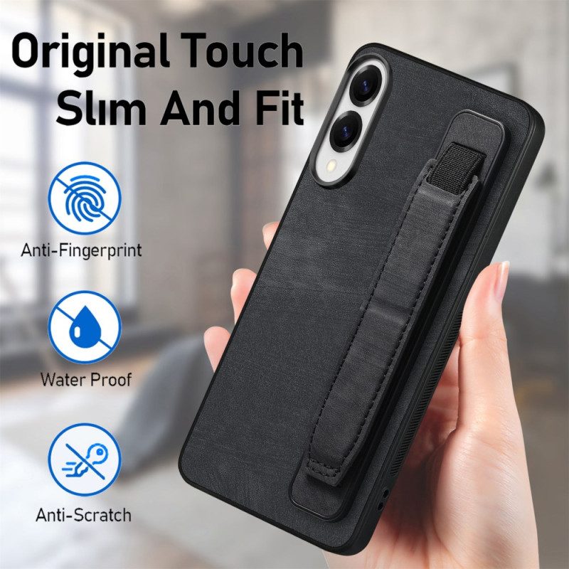 Hülle Samsung Galaxy S25 5g Edge Retro-stil Mit Stativgurt