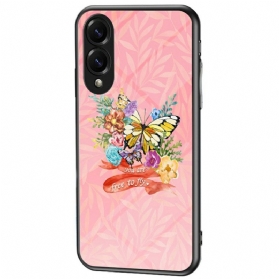 Hülle Samsung Galaxy S25 5g Edge Schmetterling Aus Gehärtetem Glas