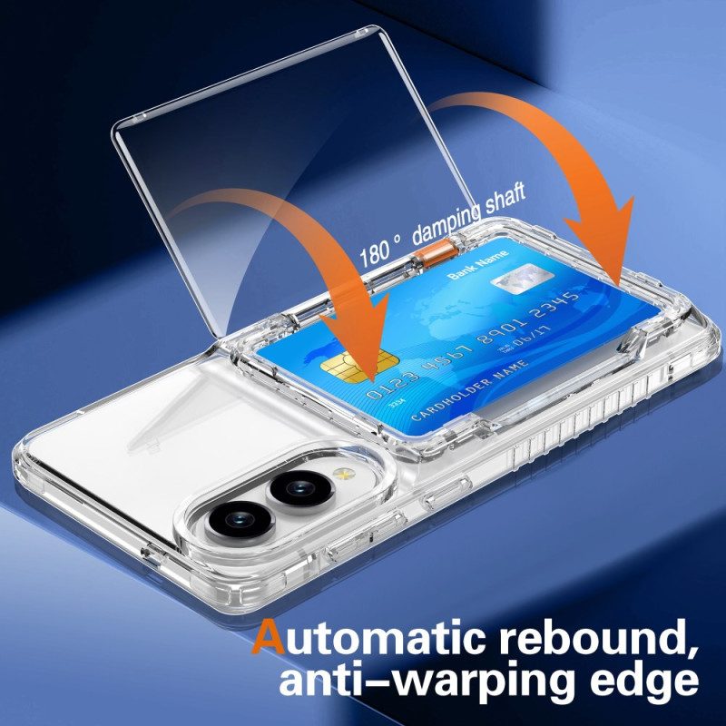 Hülle Samsung Galaxy S25 5g Edge Transparent & Kartenhalter