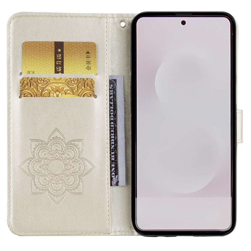 Lederhüllen Für Samsung Galaxy S25 5g Edge Eule Und Anhänger