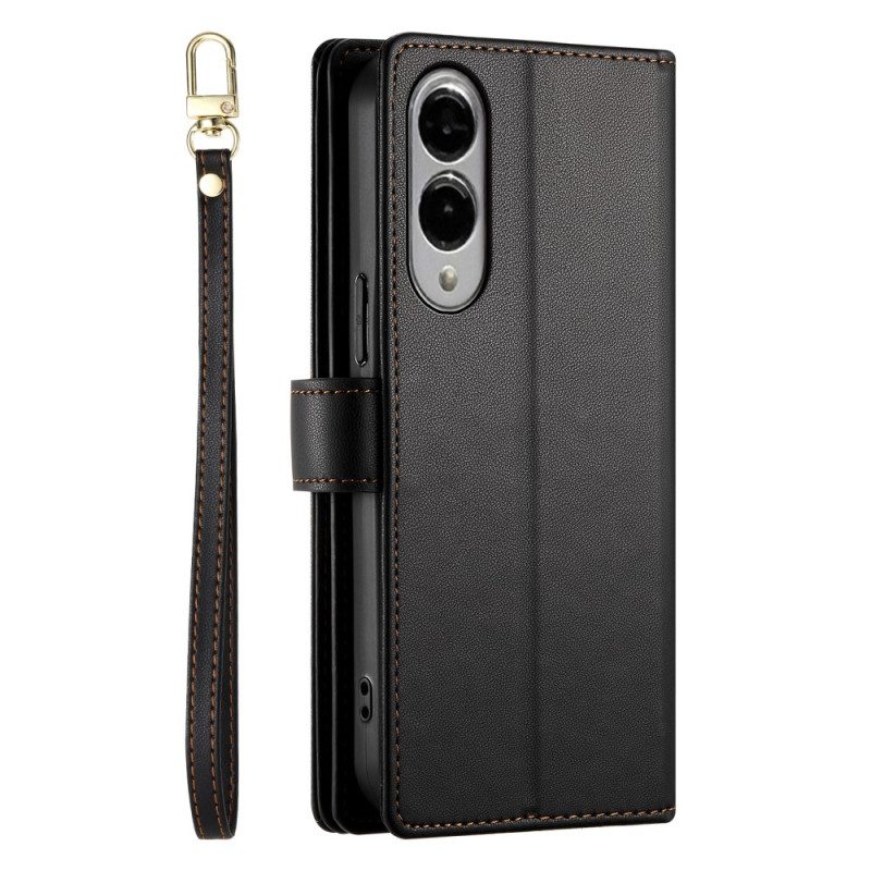 Lederhüllen Für Samsung Galaxy S25 5g Edge Geldbörse Mit Riemen