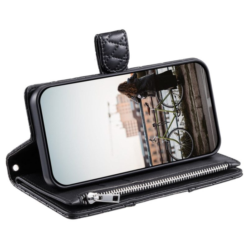 Lederhüllen Für Samsung Galaxy S25 5g Edge Gesteppte Geldbörse