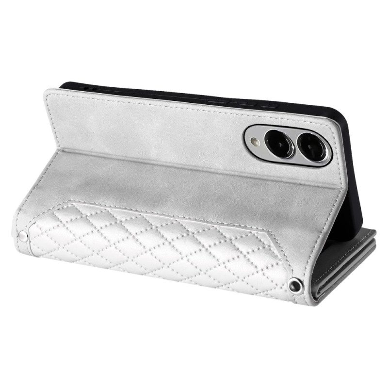 Lederhüllen Für Samsung Galaxy S25 5g Edge Gesteppte Geldbörse