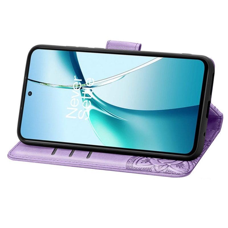 Lederhüllen Samsung Galaxy S25 5g Edge Barocker Schmetterling Mit Handschlaufe