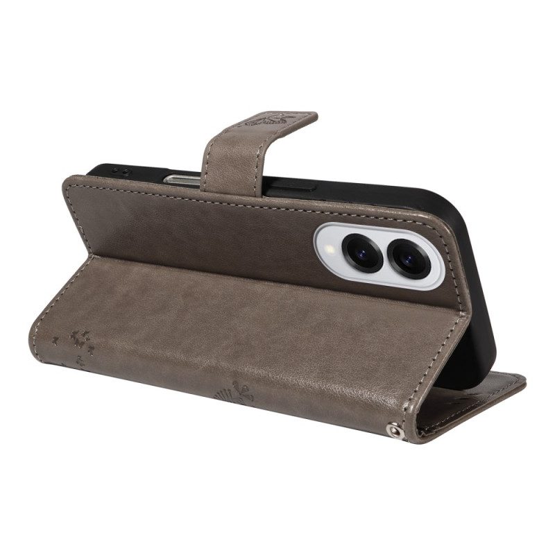 Lederhüllen Samsung Galaxy S25 5g Edge Baum Und Katze