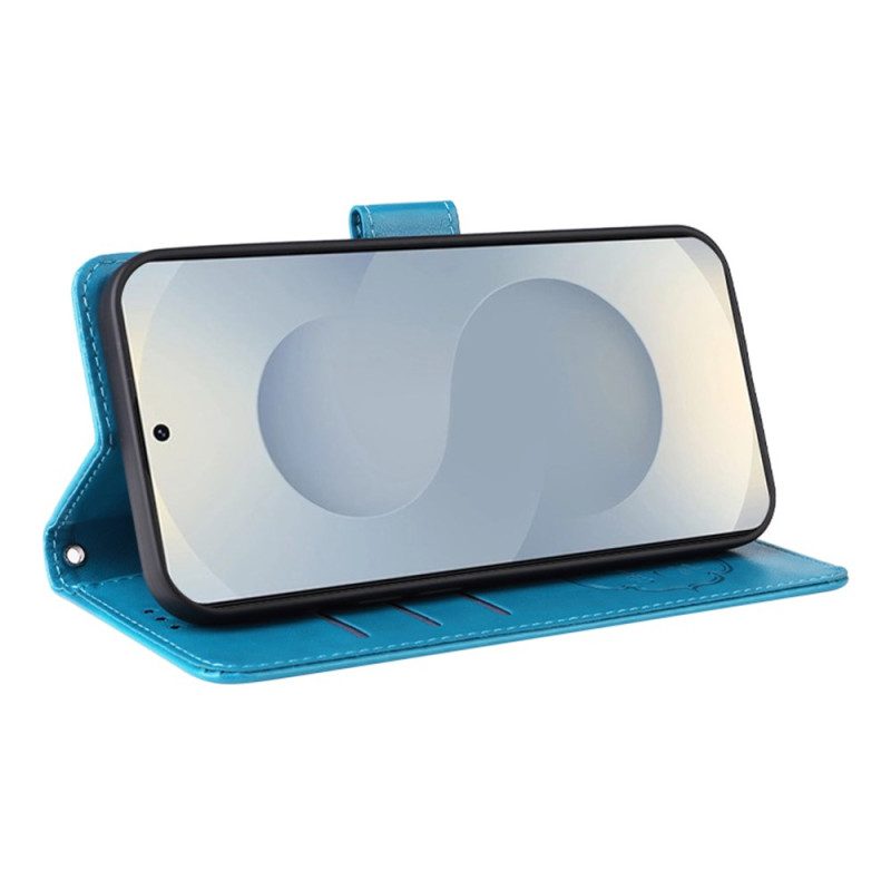 Lederhüllen Samsung Galaxy S25 5g Edge Blumenmuster