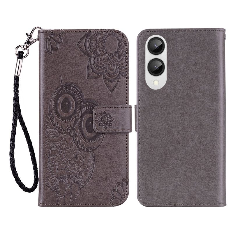 Lederhüllen Samsung Galaxy S25 5g Edge Eulen Und Riemen