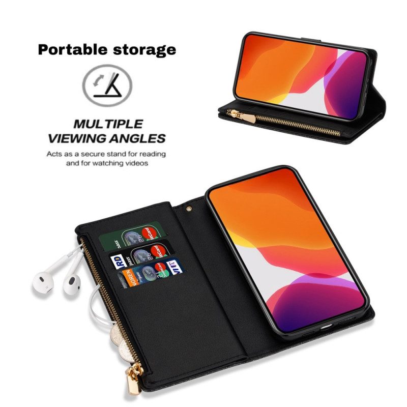 Lederhüllen Samsung Galaxy S25 5g Edge Geldbörse Mit Paillettenriemen