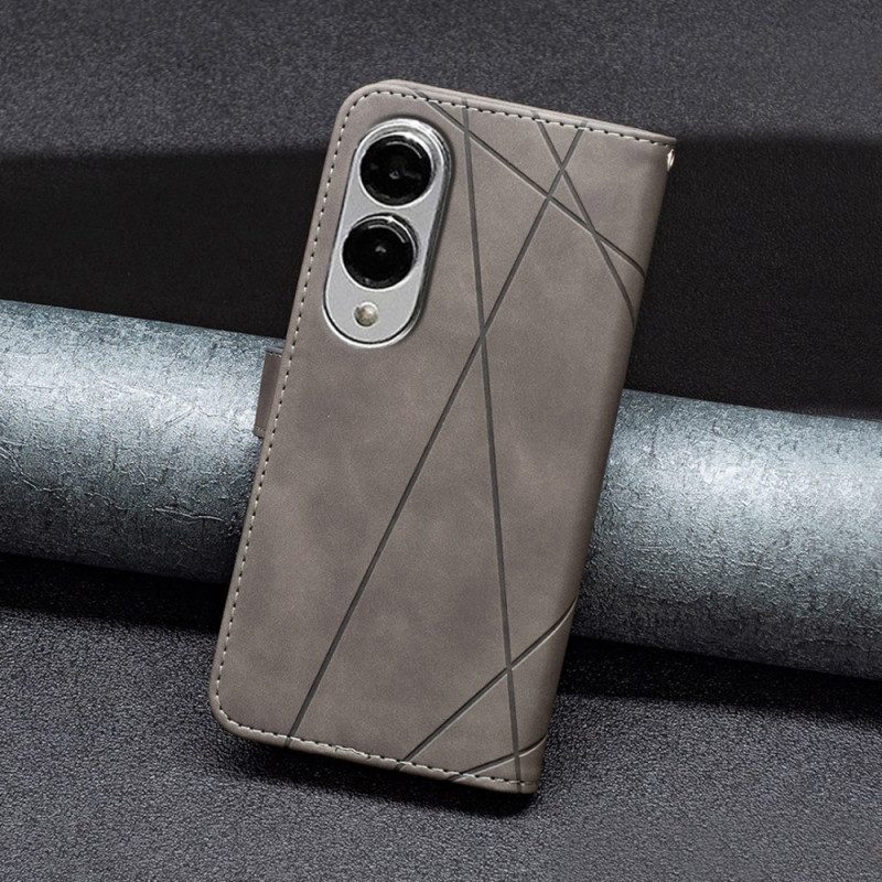 Lederhüllen Samsung Galaxy S25 5g Edge Geometrisches Muster Binfen Color