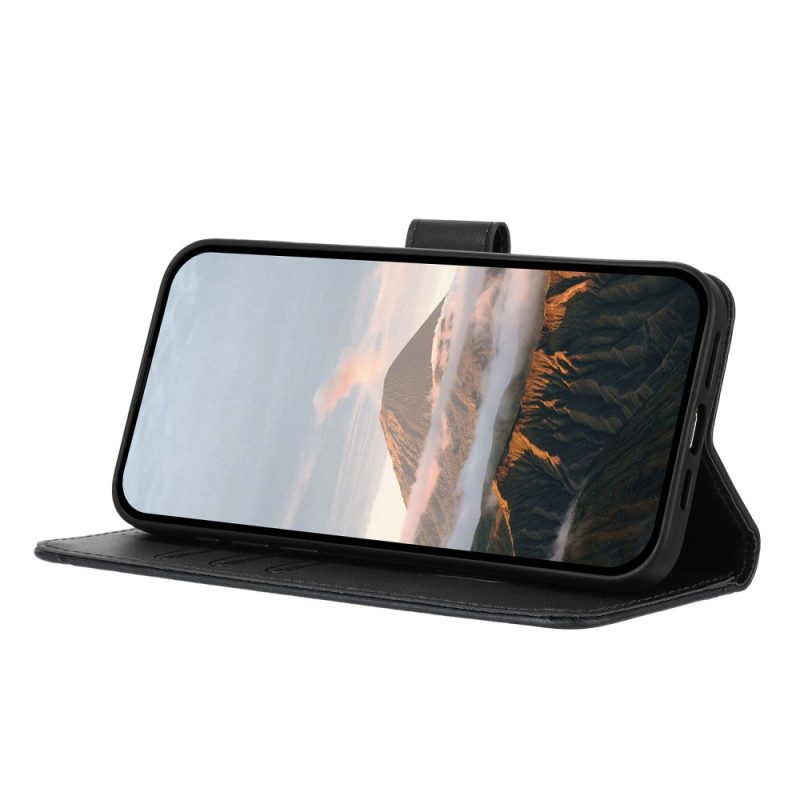 Lederhüllen Samsung Galaxy S25 5g Edge Handyhülle Dreiecksmuster