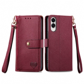 Lederhüllen Samsung Galaxy S25 5g Edge Handyhülle Rfid-herzdesign