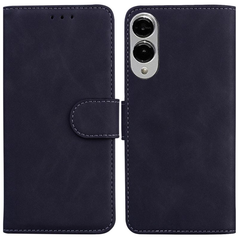 Lederhüllen Samsung Galaxy S25 5g Edge Handyhülle Wildleder-stil