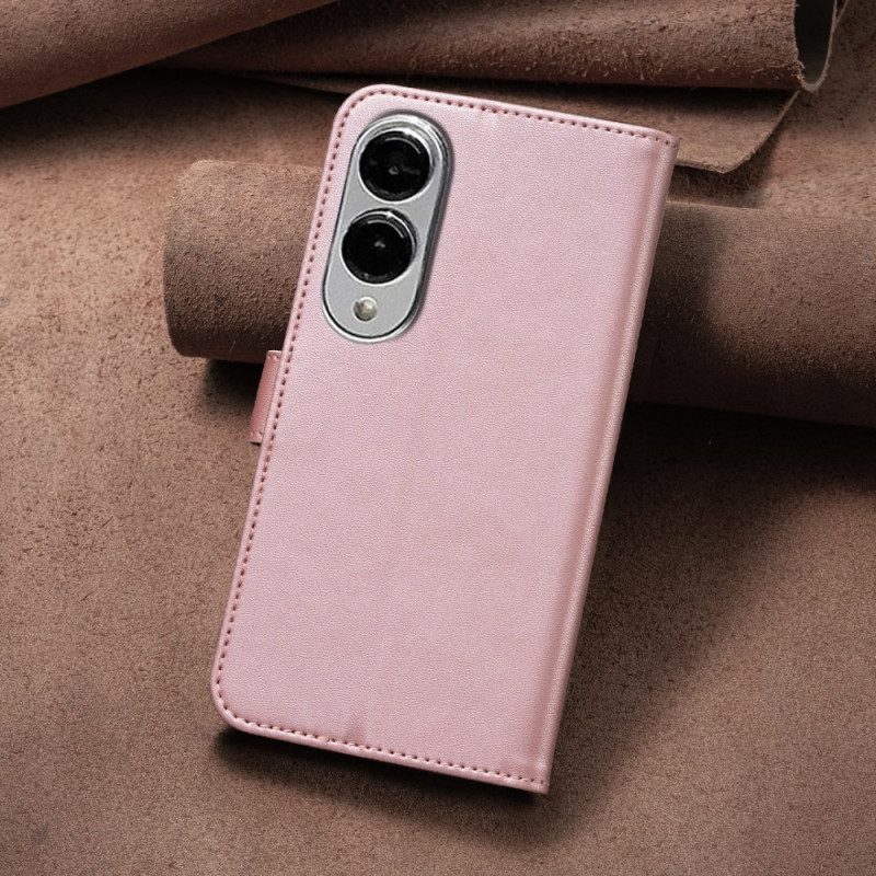 Lederhüllen Samsung Galaxy S25 5g Edge Kleeblattmuster