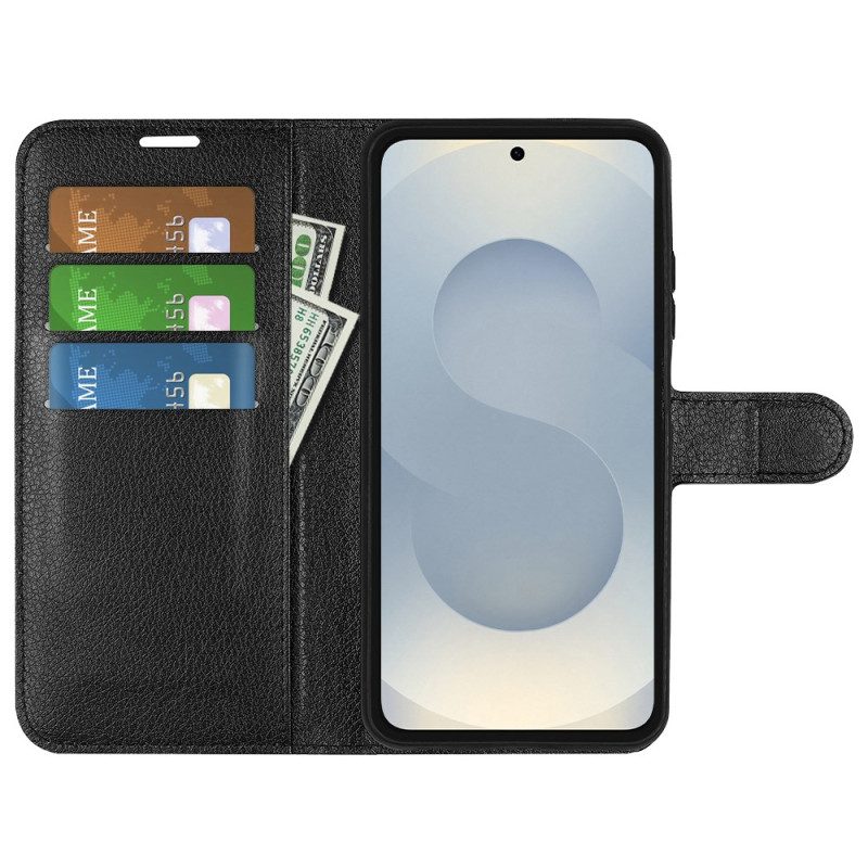 Lederhüllen Samsung Galaxy S25 5g Edge Kunstleder In Litschi