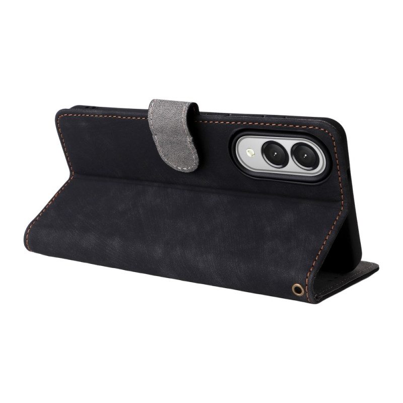 Lederhüllen Samsung Galaxy S25 5g Edge Rfid-schutz Mit Riemen